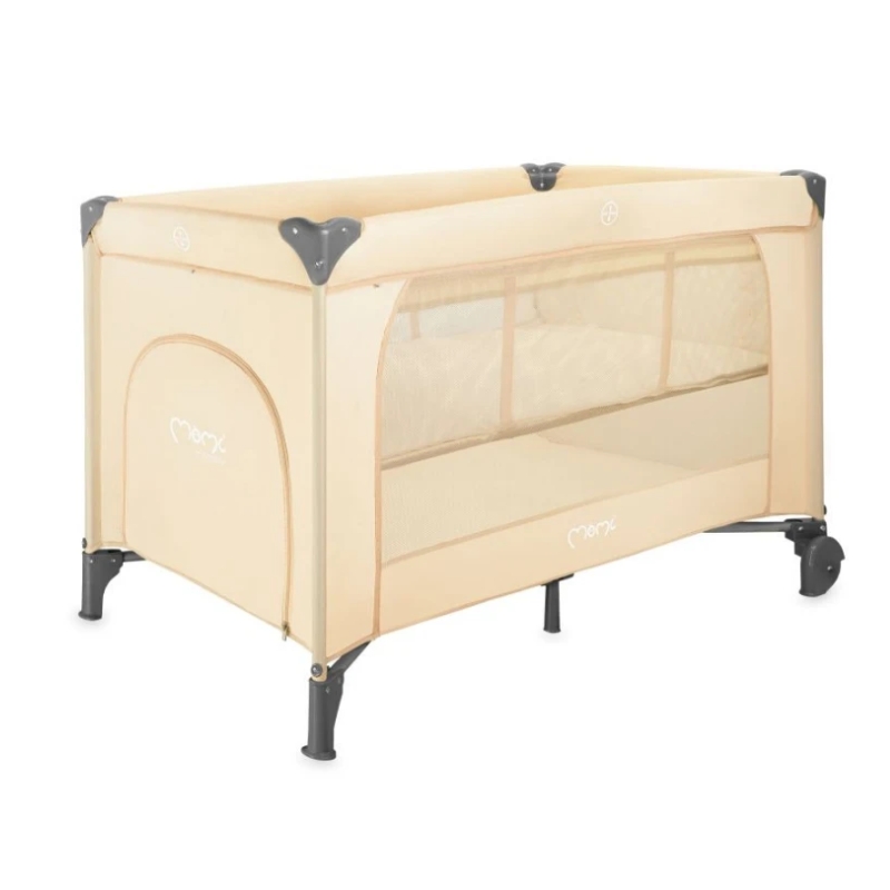 MoMi Belove Plus prenosivi krevetac za bebe Beige 2 Nivoa