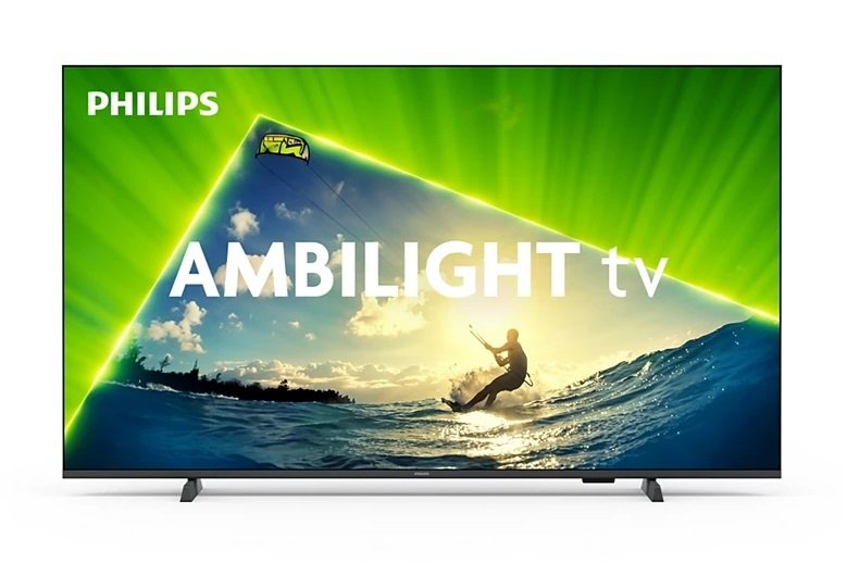 Televizor Philips 4K QLED Smart TV 55 inch, Ambilight, 55PUS8209 + GRATIS Philips soundbar TAB4208
