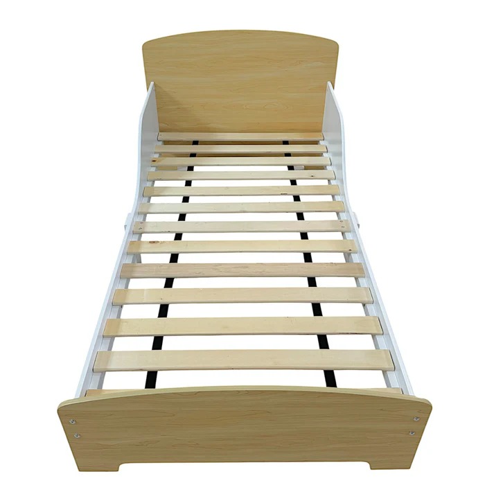 Dječiji drveni krevet sa zaštitom i okvirom za madrac 140/70 cm - KINDER HOME
