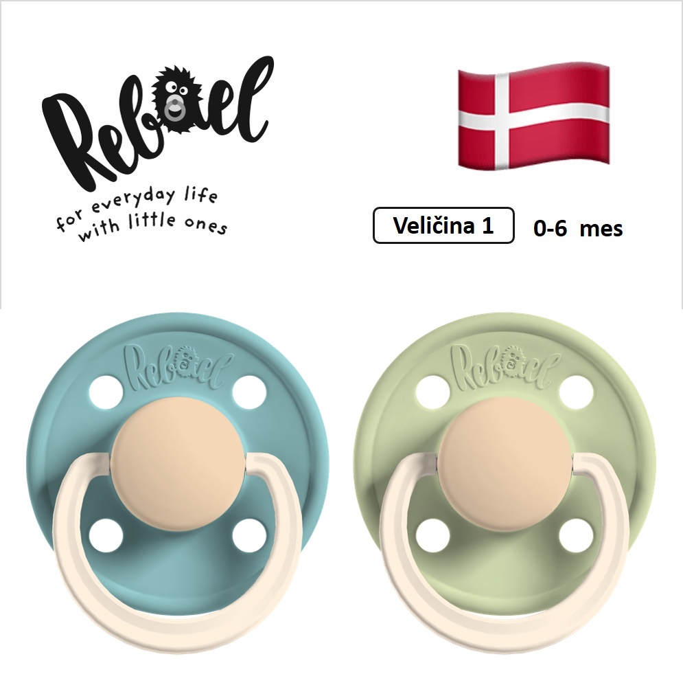 Rebael Varalice za bebe, 0-6 mes, 2 komada, Svetloplava, RBL13201920