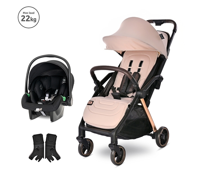 LORELLI KOLICA ZA BEBE LORET AUTOFOLD (22KG MAX) - BEIGE