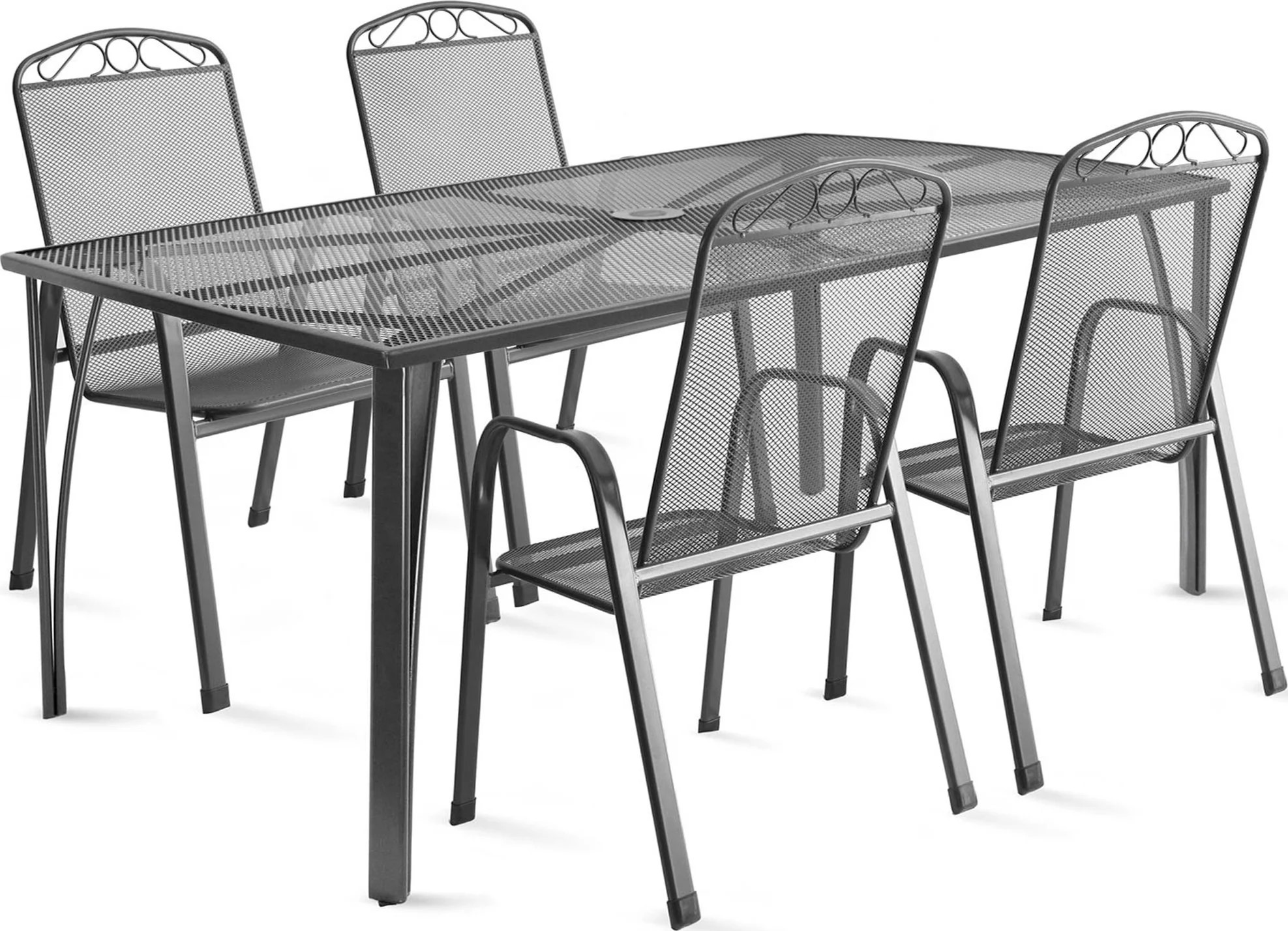 ACAPULCO SET Metalni stol + 4 stolice