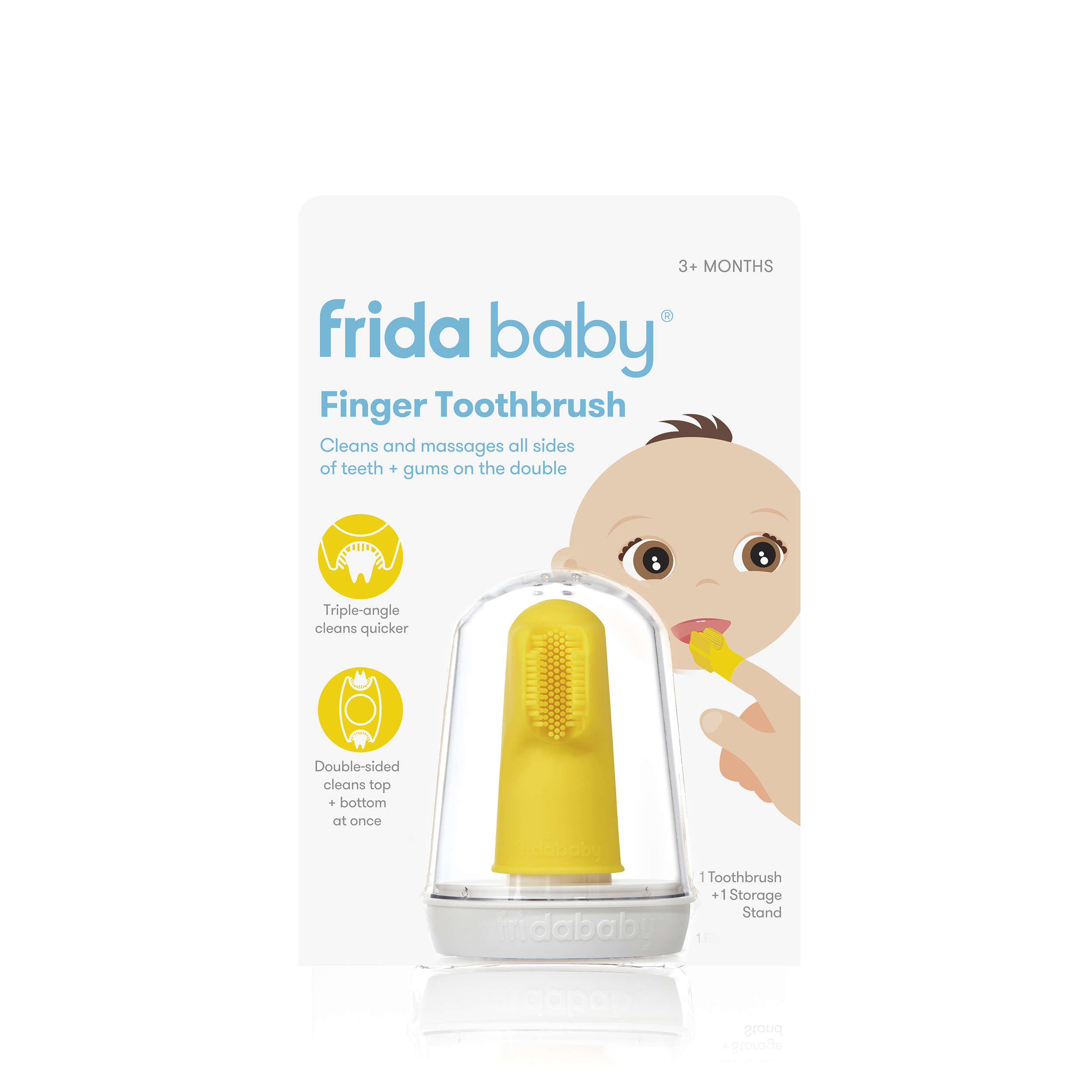 FRIDA Finger Toothbrush četkica za zube na prst – 3+ mj.