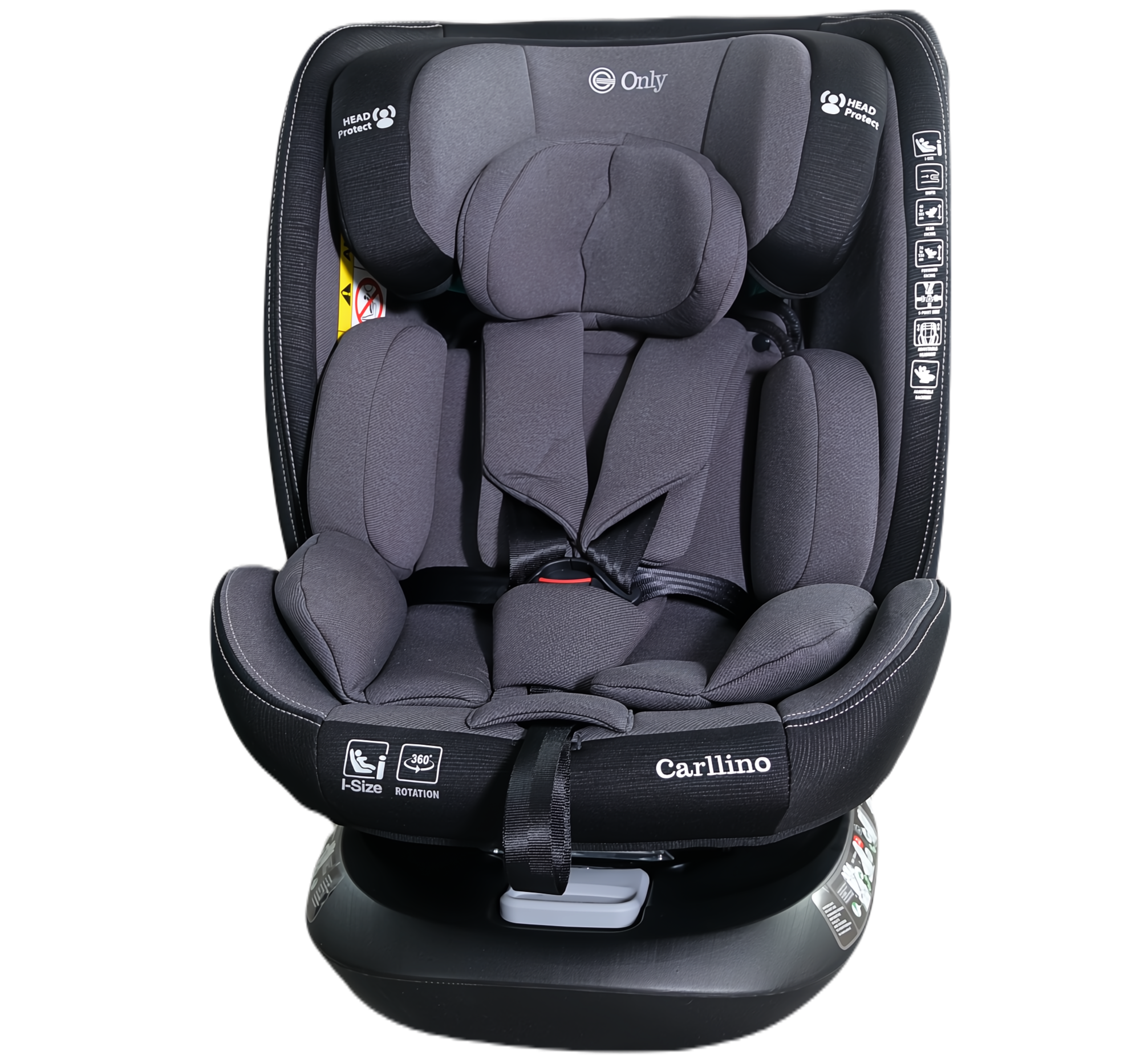 Only Auto sedište Carllino I-size Isofix 40-150cm, Sivo