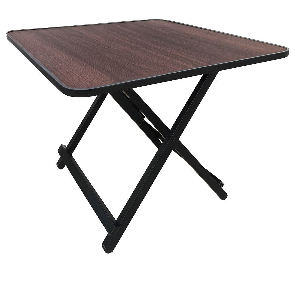 Sklopivi drveno-metalni vrtni stol 60 x 60 x 53 cm