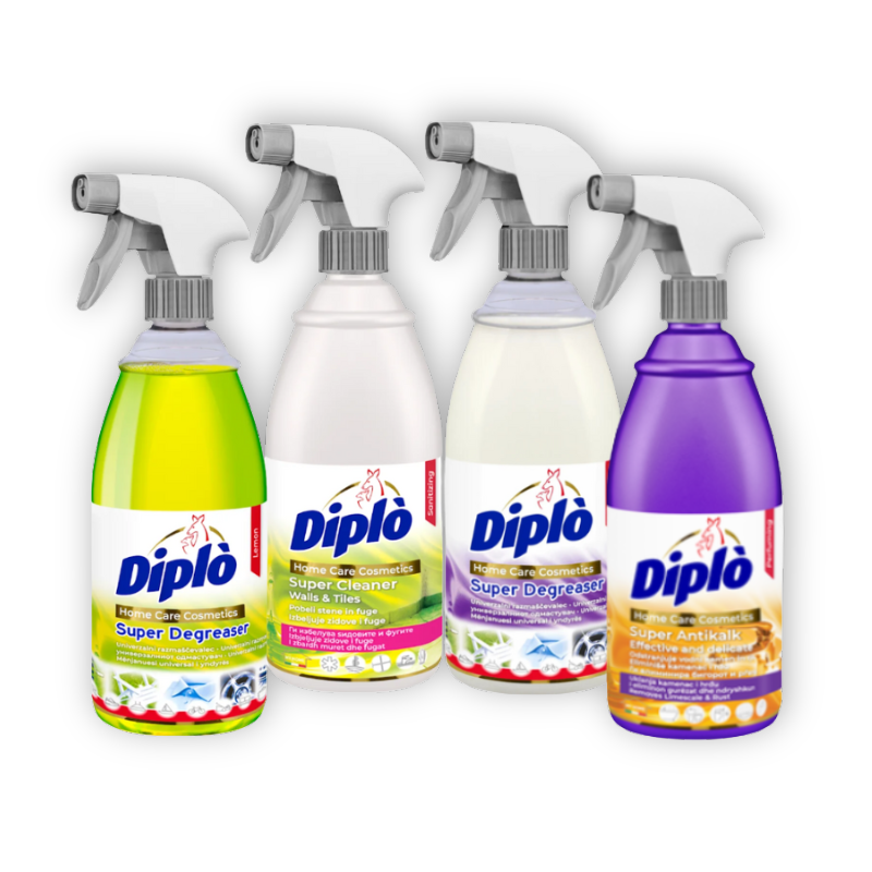 Diplo Super set sredstava za čišćenje - 4 spreja
