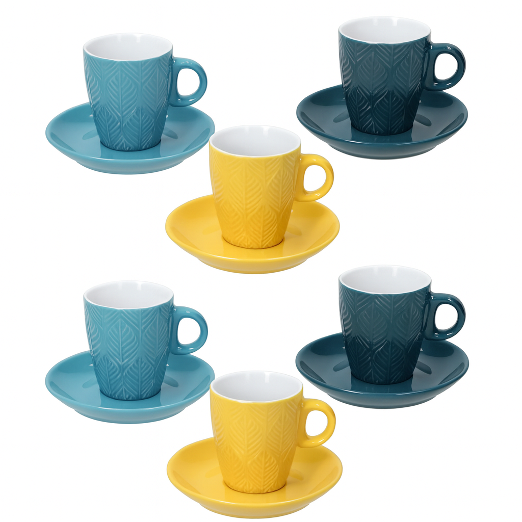 Tognana Maya set espresso šoljica sa tacnama – 6 kom (90 ml)