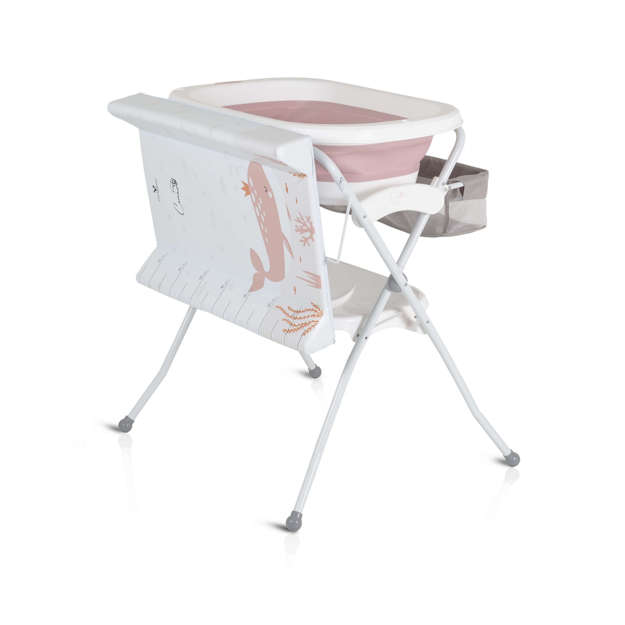 Cangaroo Sklopivi stalak za kupanje i presvlačenje bebe Como, Roze
