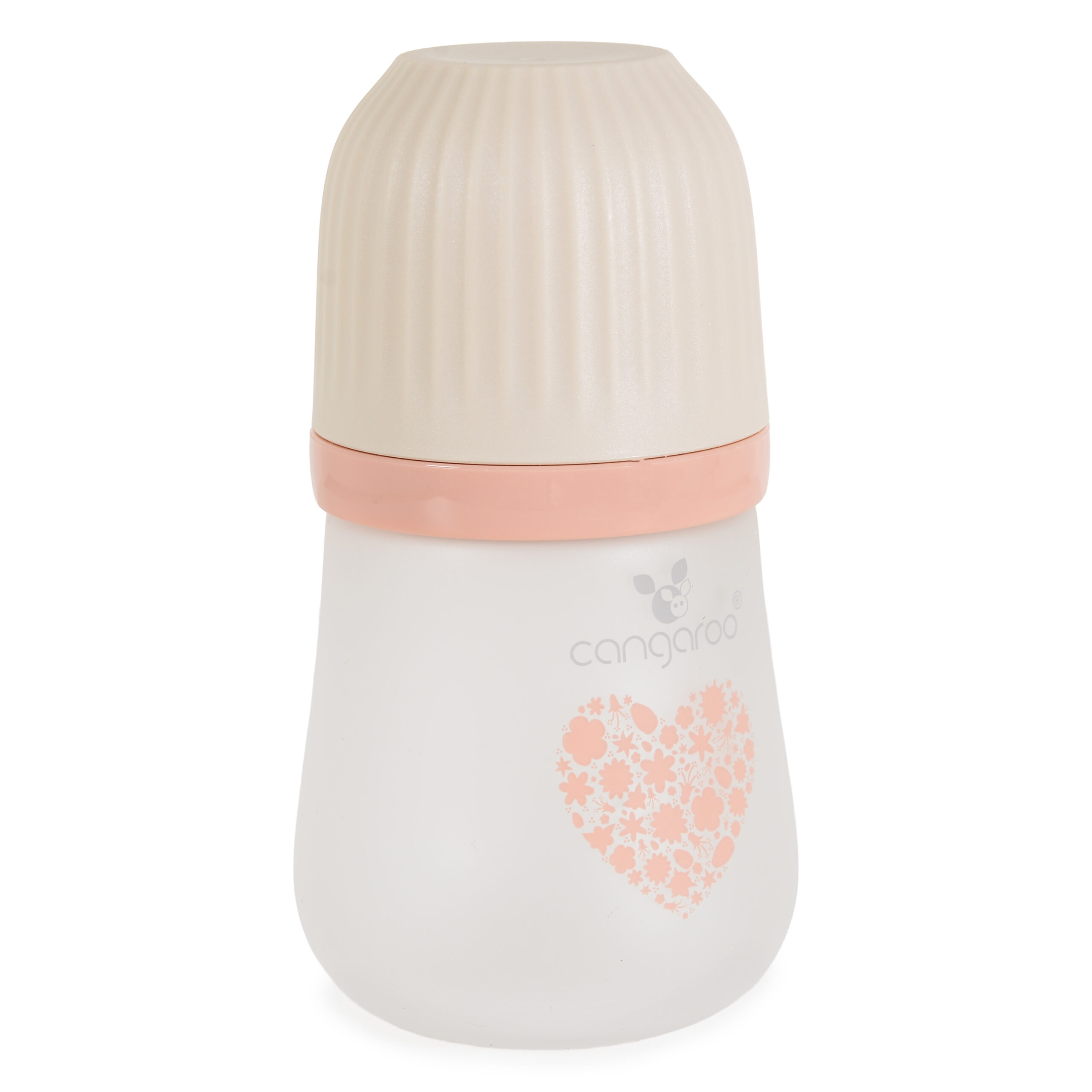 Cangaroo Staklena flašica za bebe Amori 180 ml, Roze