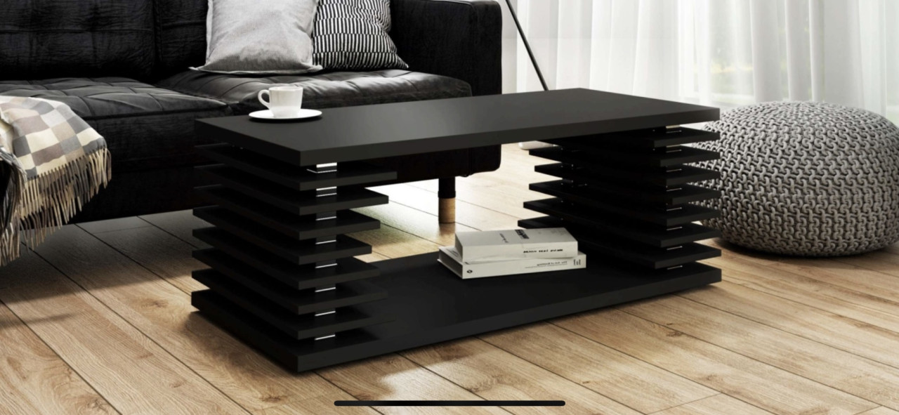 Klub stol Veinis 100x70cm, crni