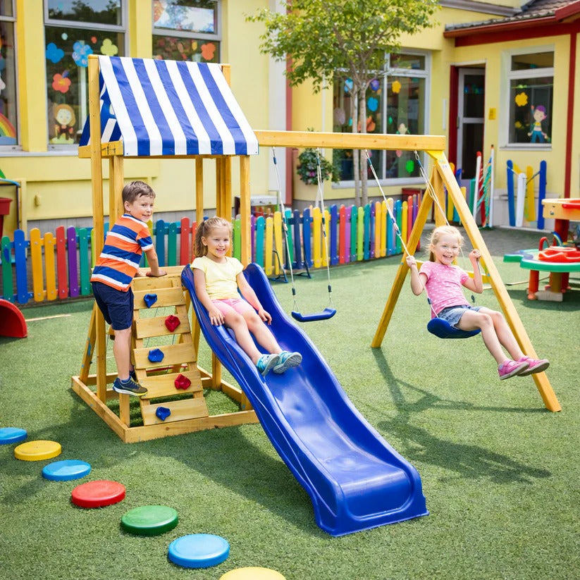 Kinder Home dječiji drveni set za igru na otvorenom 4 u 1 | Ananas