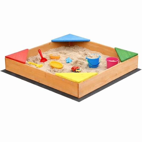 Kinder Home Drveni pješčanik 90x90cm | Ananas