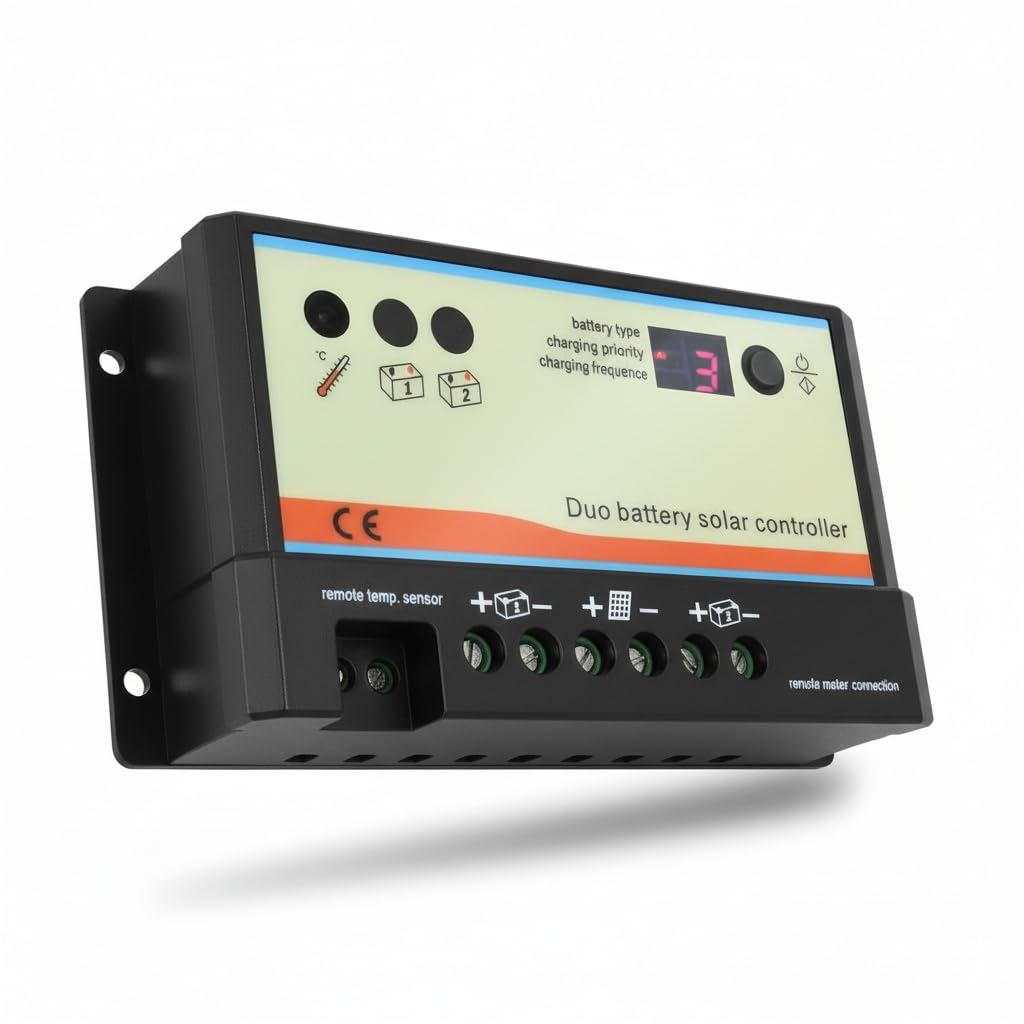 EPEVER solarni regulator punjenja 20A PWM Duo Battery Solar Controller za dvije baterije | Ananas