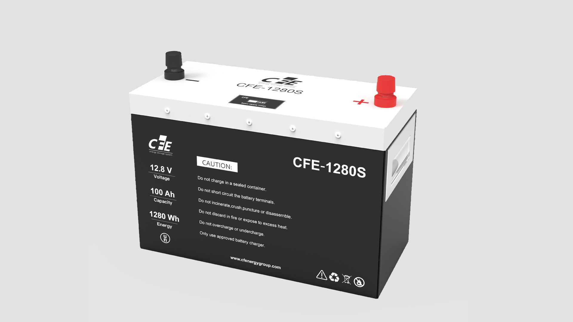 CFE1280 LiFePo4 12,8V 100Ah 1280Wh