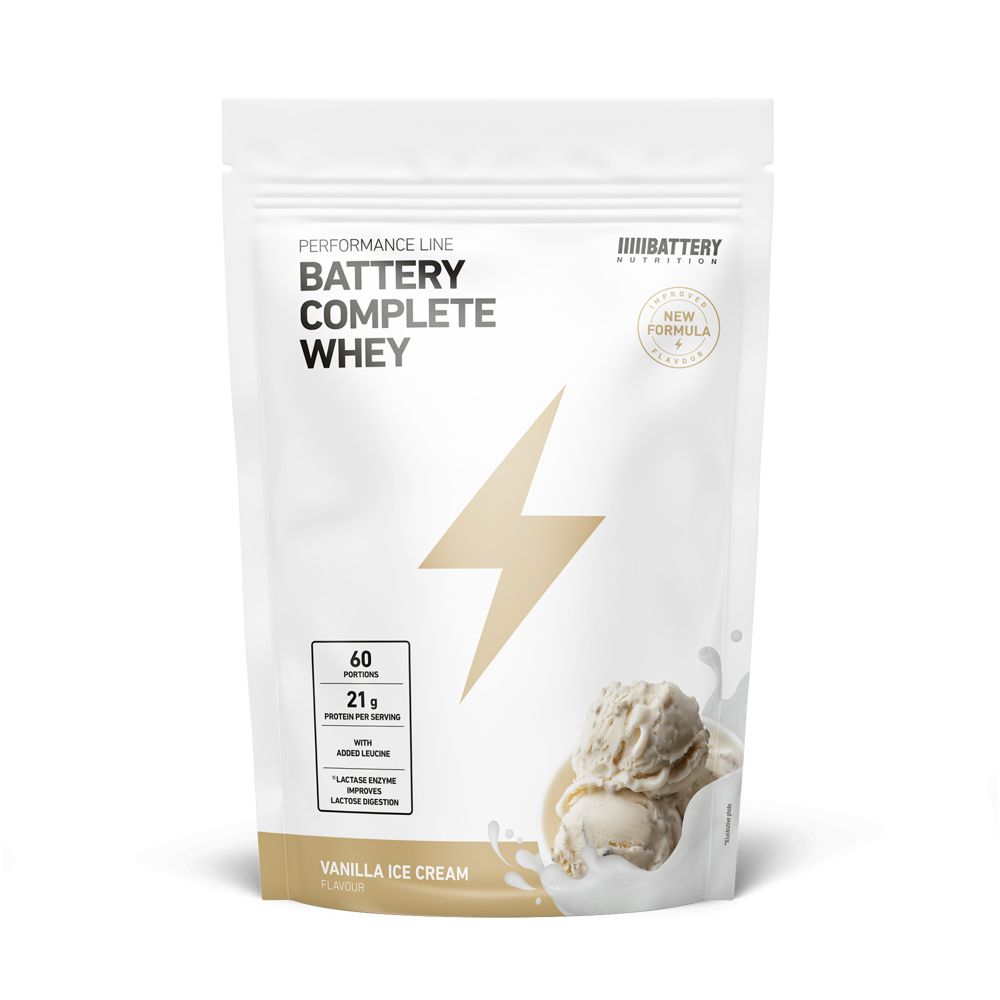 BATTERY COMPLETE WHEY, sladoled od vanilije 1800g