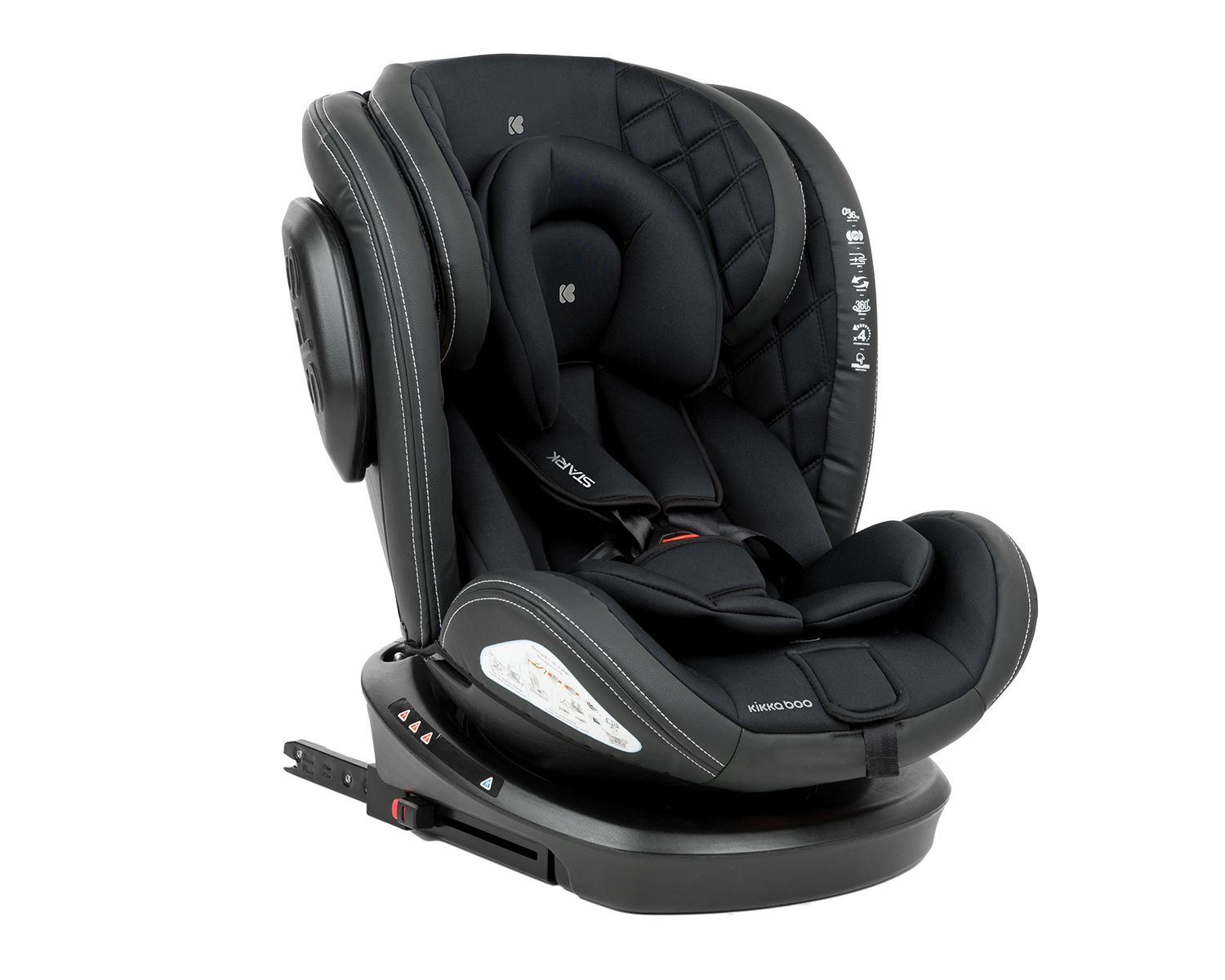 KikkaBoo autosedište za bebe i decu (0-36 kg) STARK isofix