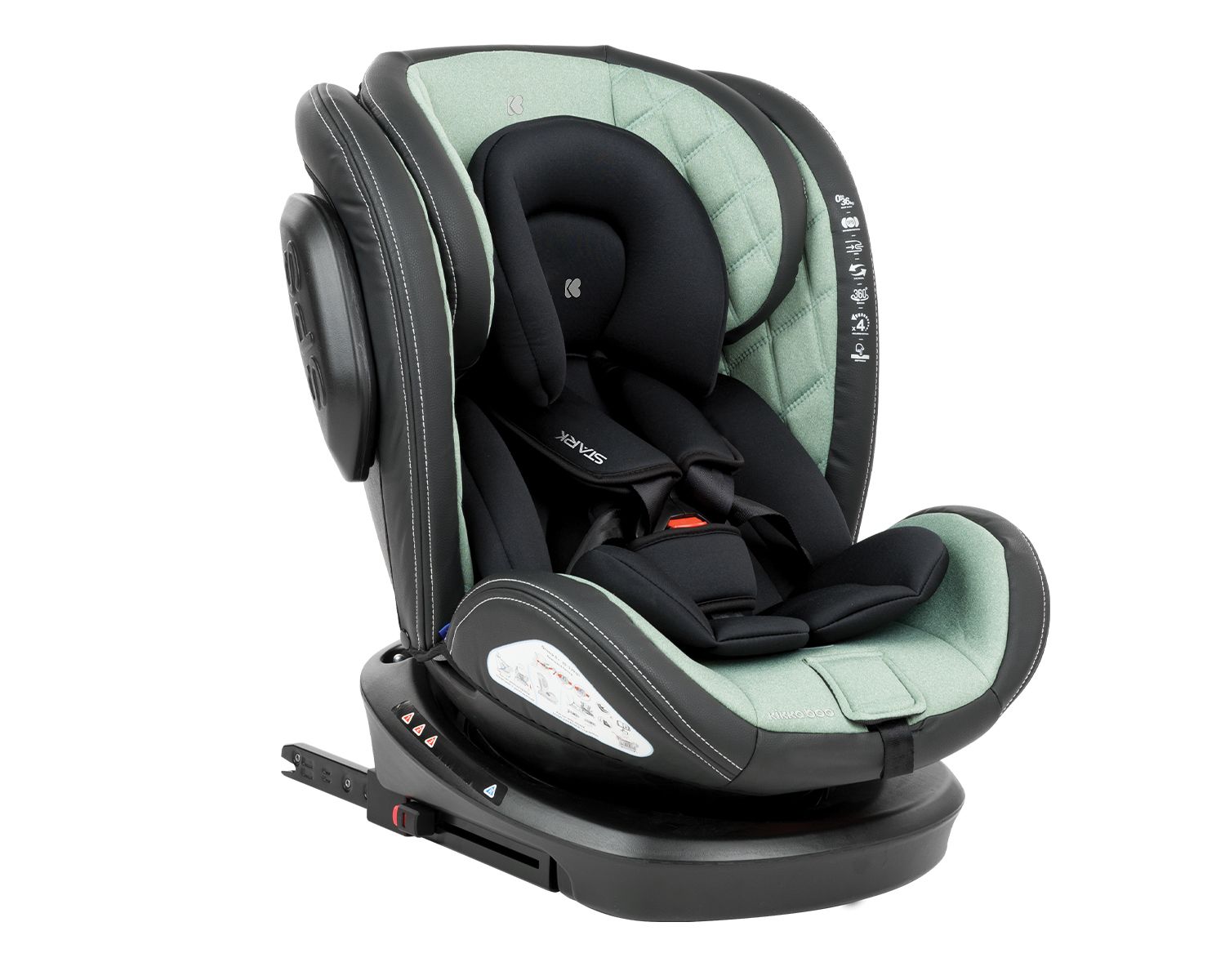 KikkaBoo autosedište za bebe i decu (0-36 kg) STARK isofix Bež