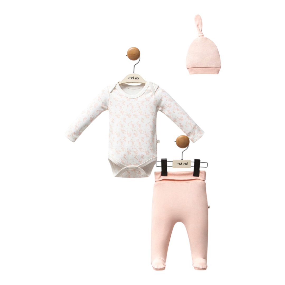 Komplet za bebe 3/1, rozi 56