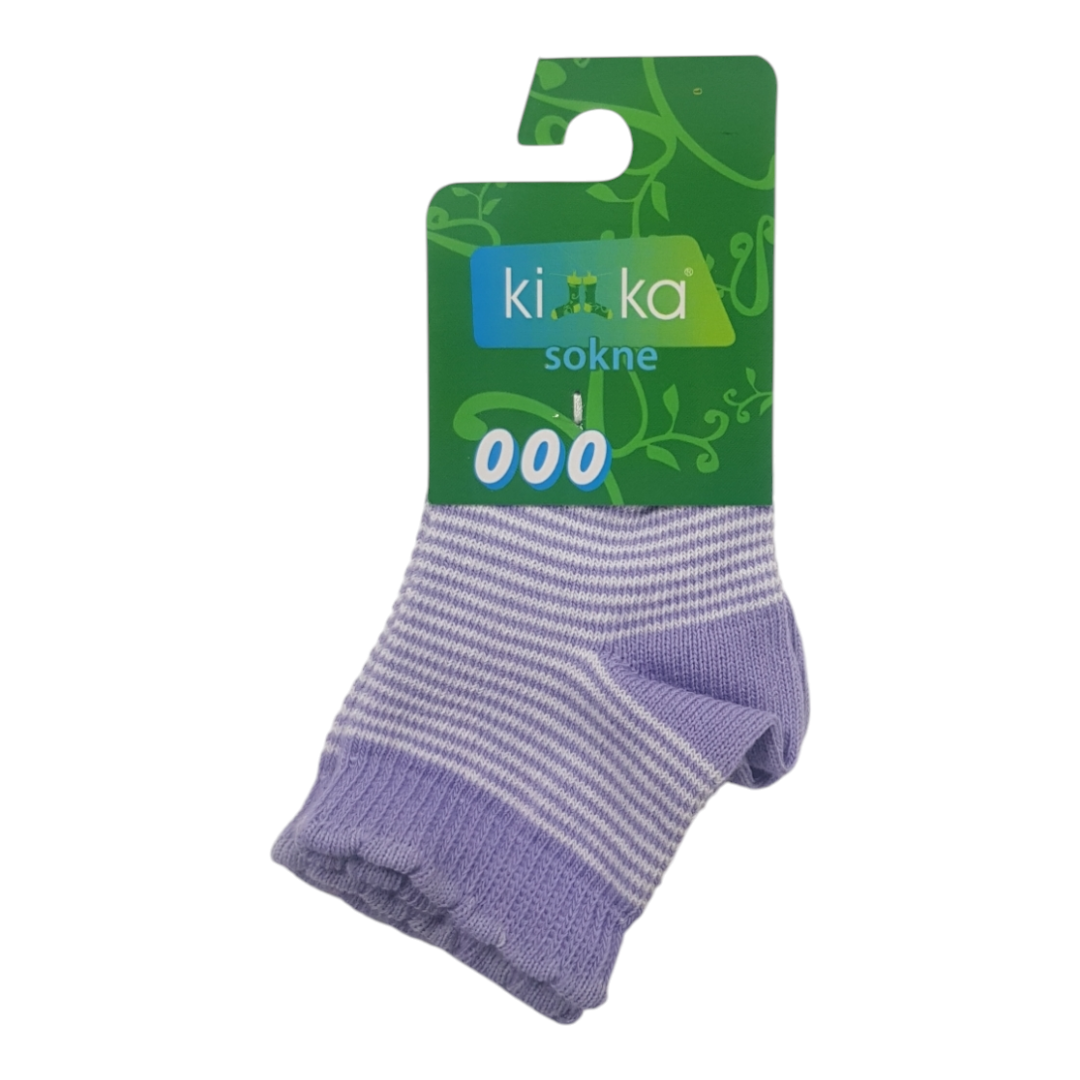 KIKA čarape za bebe. ljubičste-linije