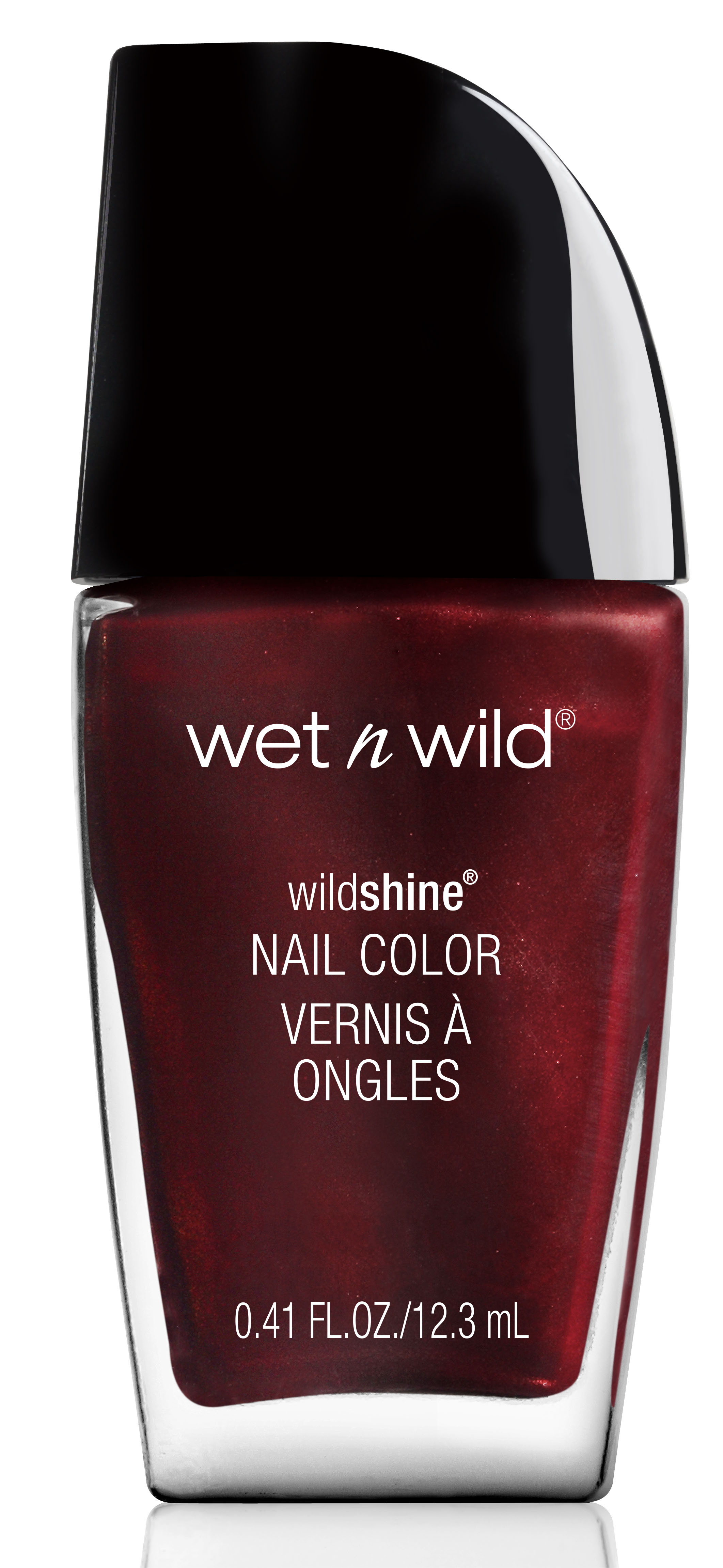 wet n wild wildshine Lak za nokte Matte top coat, E486C Burgundy frost