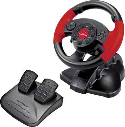 Volan ESPERANZA HIGH OCTANE, +pedale, za PC, PS1, PS2, PS3, EG103
