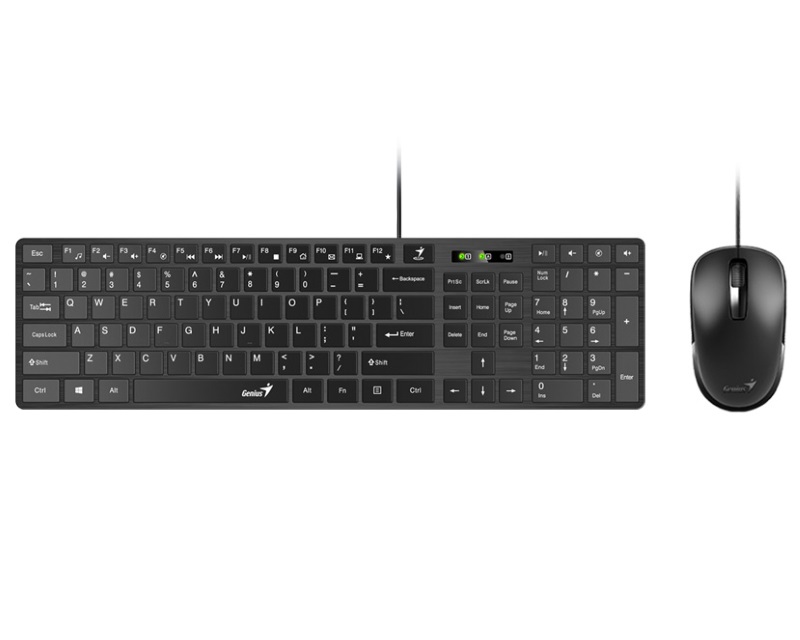 Tastatura + miš GENIUS Slimstar C126, USB, BiH, 31330007406
