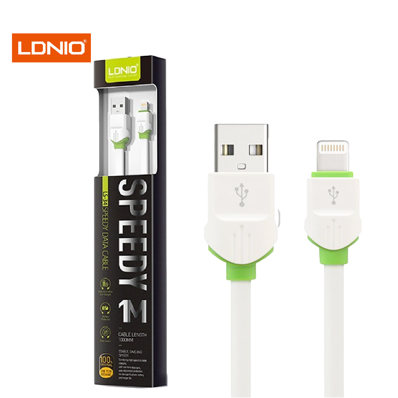 Кабел за телефон lightning ldnio ls 34 | Најголема онлајн продавница во ...