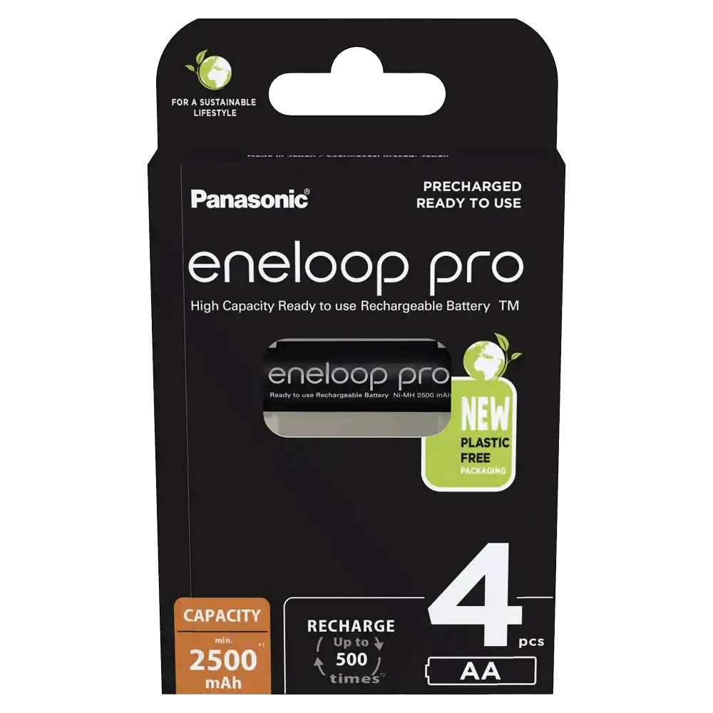 PANASONIC punjiva baterija Eneloop Pro AA/4B - BK-3HCDE/4BE