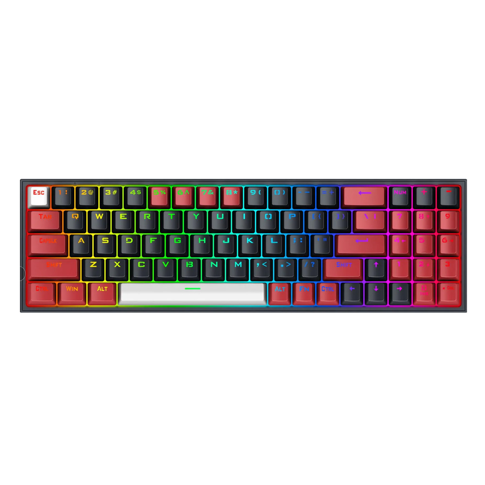 REDRAGON Gaming tastatura Pollux K628-RGB Pro žičana/bežična mehanička RGB crno-crvena