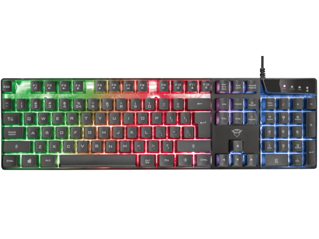 Trust Gaming tastatura GXT 835 AZOR RGB crna