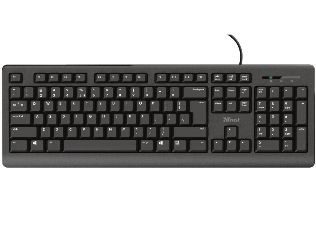 Trust tastatura Primo SRB crna