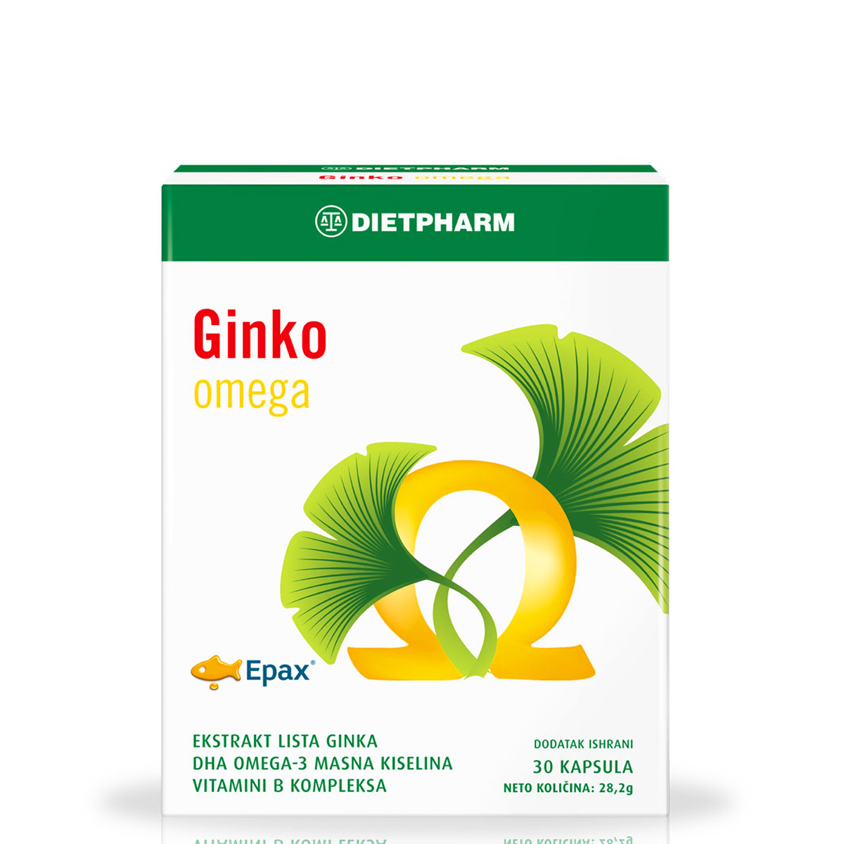 DIETPHARM Kompleks sa ginkgo bilobom i omega 3 masnim kiselinama Ginko Omega 30 kapsula Online