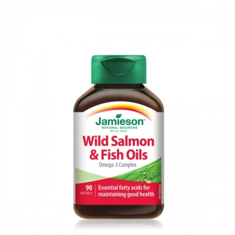 JAMIESON Omega 3 masne kiseline WILD SALMON&FISH OIL kapsule A90 105332