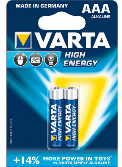 Varta Longlife Power alkalna baterija LR03 2/1