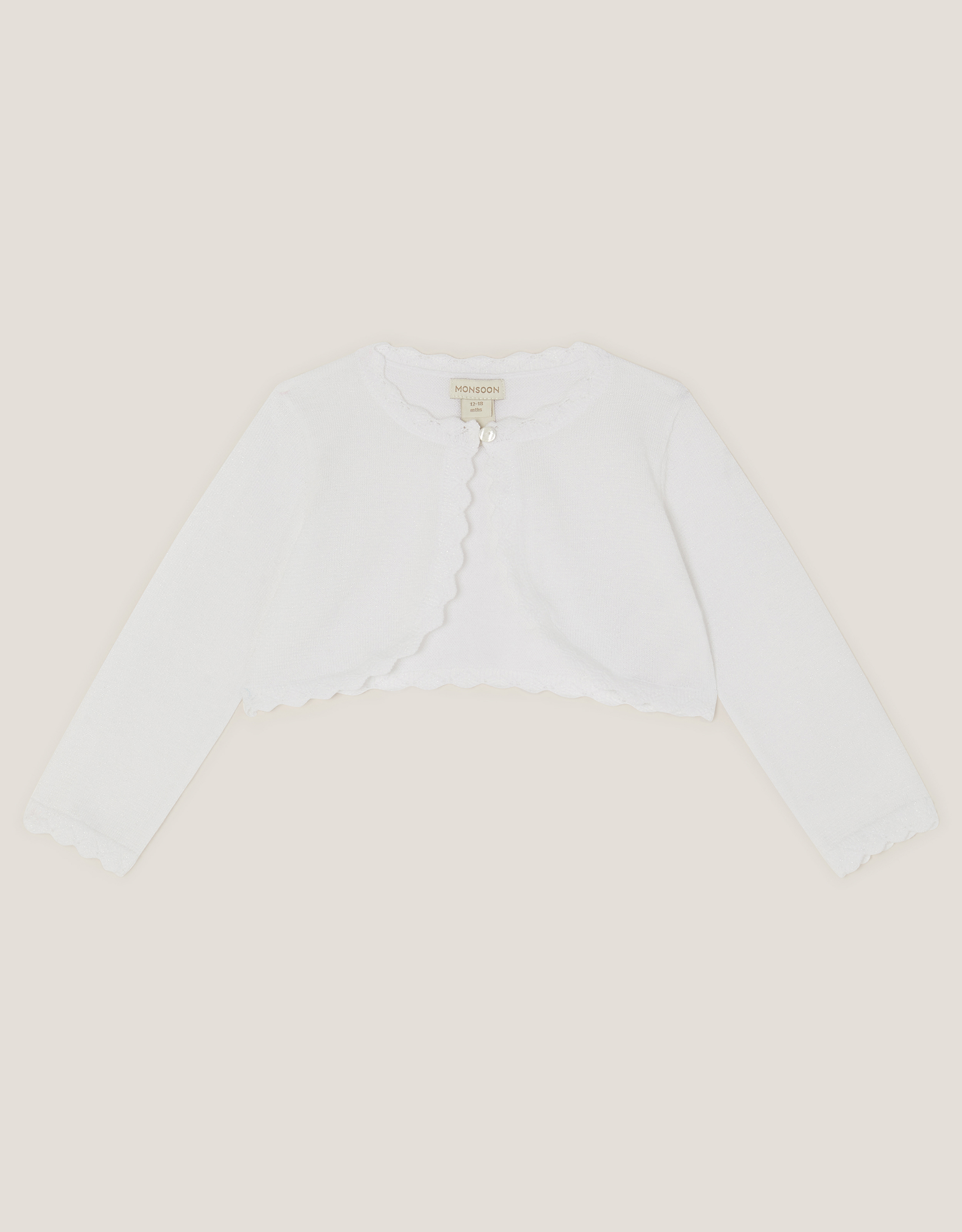 Monsoon Bolero za bebe, Beli