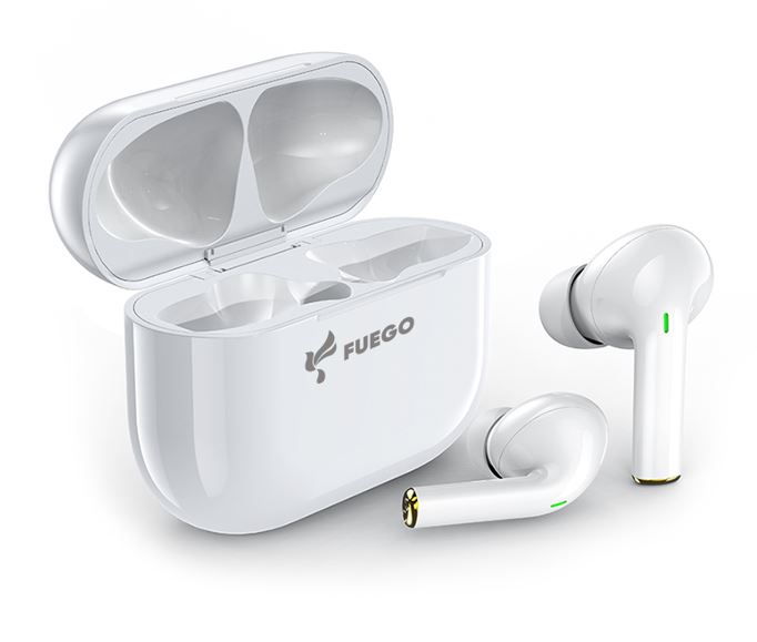 FUEGO Bežične Bluetooth TWS T29 slušalice, bijele