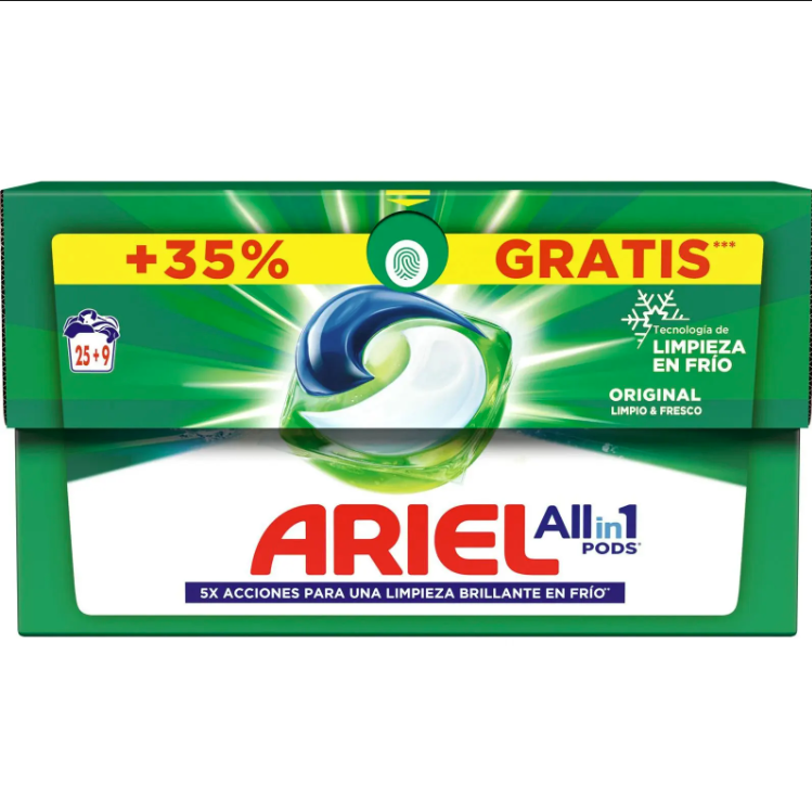 ARIEL All in One Kapsule za pranje veča Original, 34 komada Online