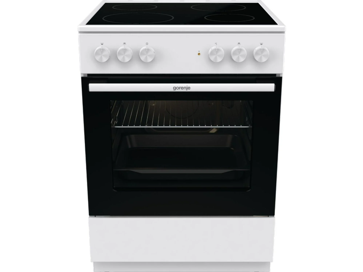 Gorenje Električni šporet GEC 6A11 WG crno bijeli