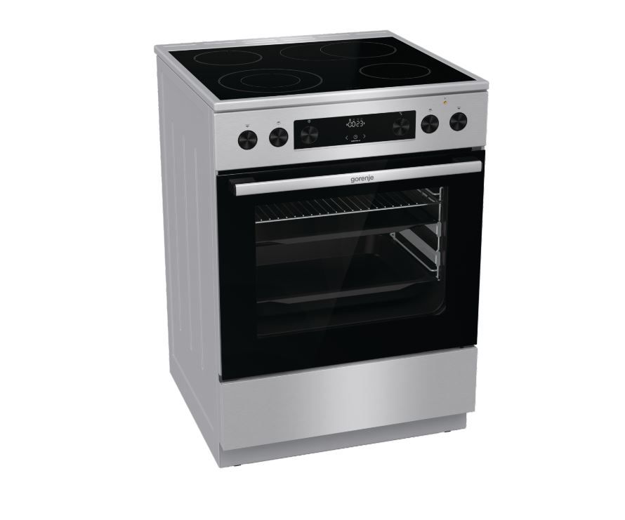 Gorenje GECS 6C70 XPA Električni šporet, 4 zone grijanja, siva