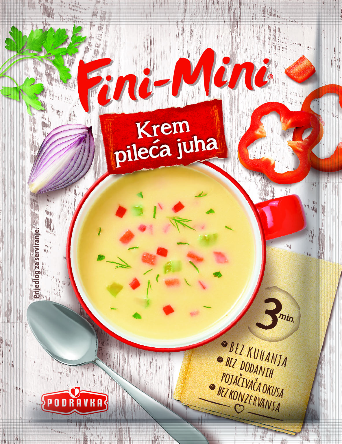 PODRAVKA Fine - Mini krem supa od piletine 18g