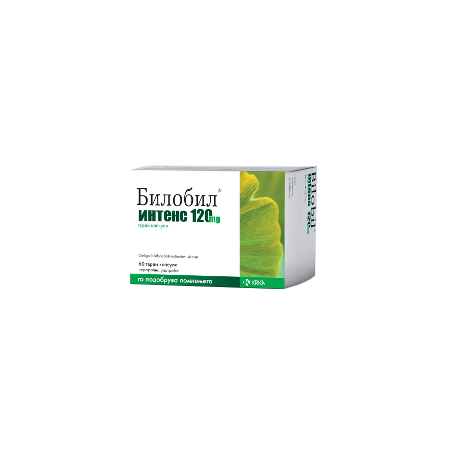 KRKA Билобил интенс капсула, 120 mg х 60 капсули | Најголема онлајн ...