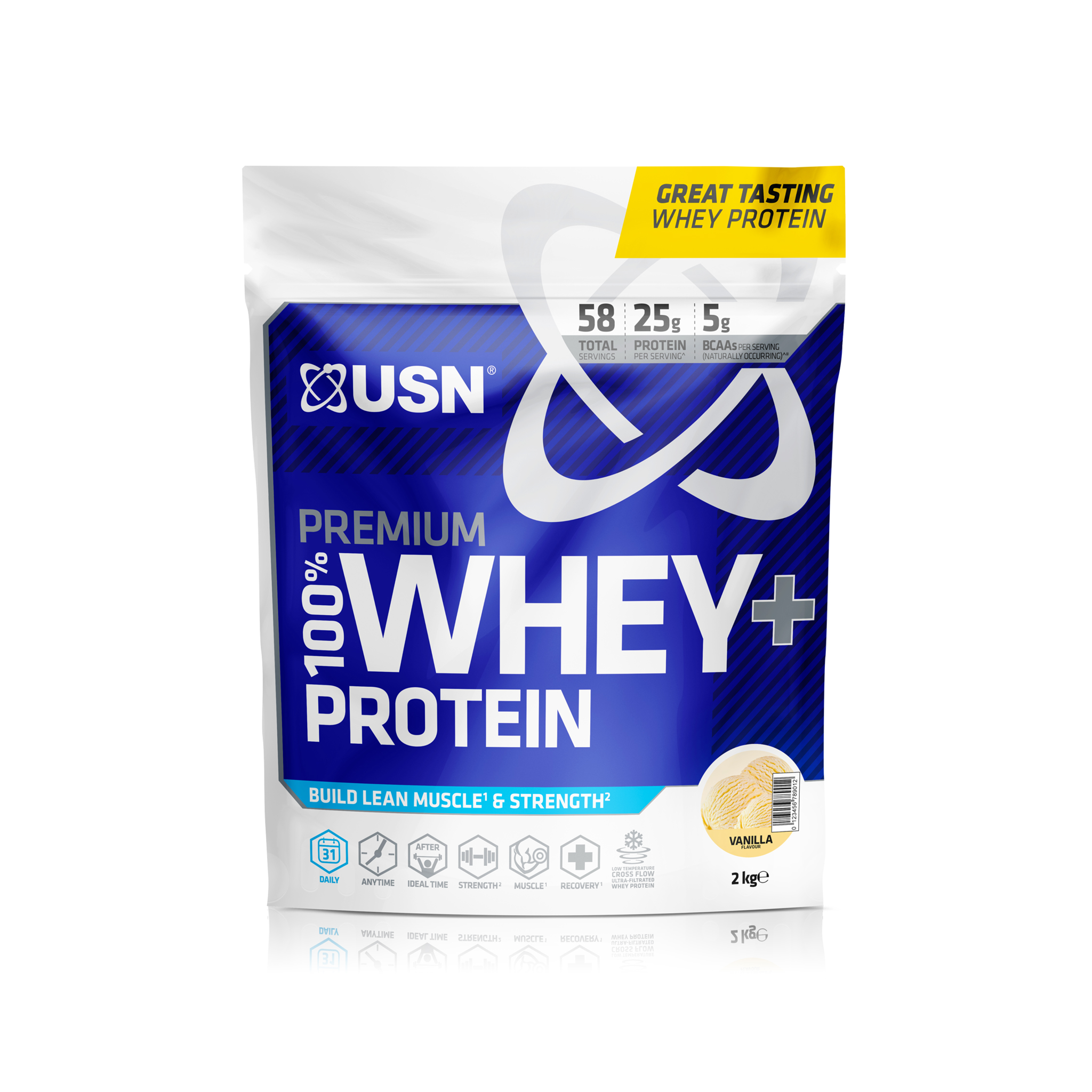 USN Premium 100% + WHEY Протеин 2kg - ванила | Најголема онлајн ...