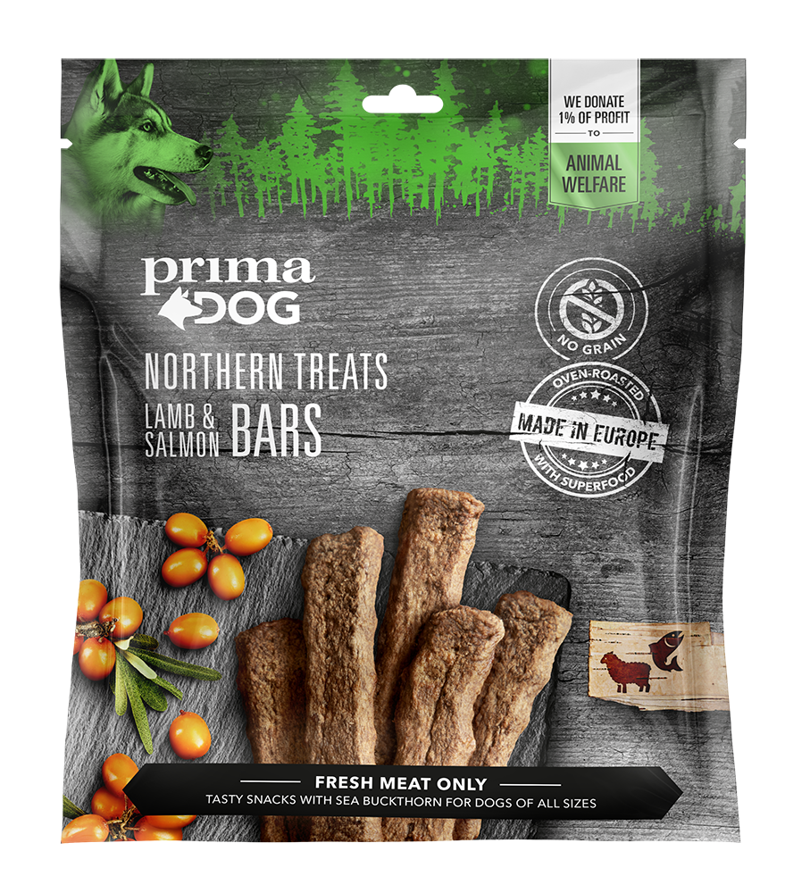 PRIMA DOG Poslastica za pse Štapići Jagnjetina/Losos NORTHERN TREATS
