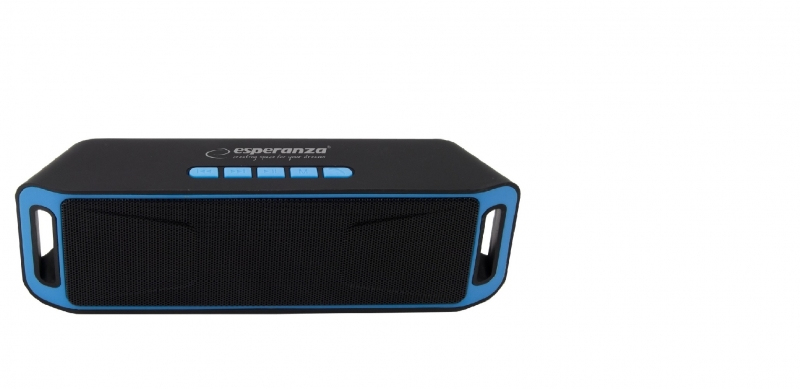 Zvučnik BLUETOOTH ESPERANZA FOLK, FM radio, microSD, USB, black blue, EP126KB