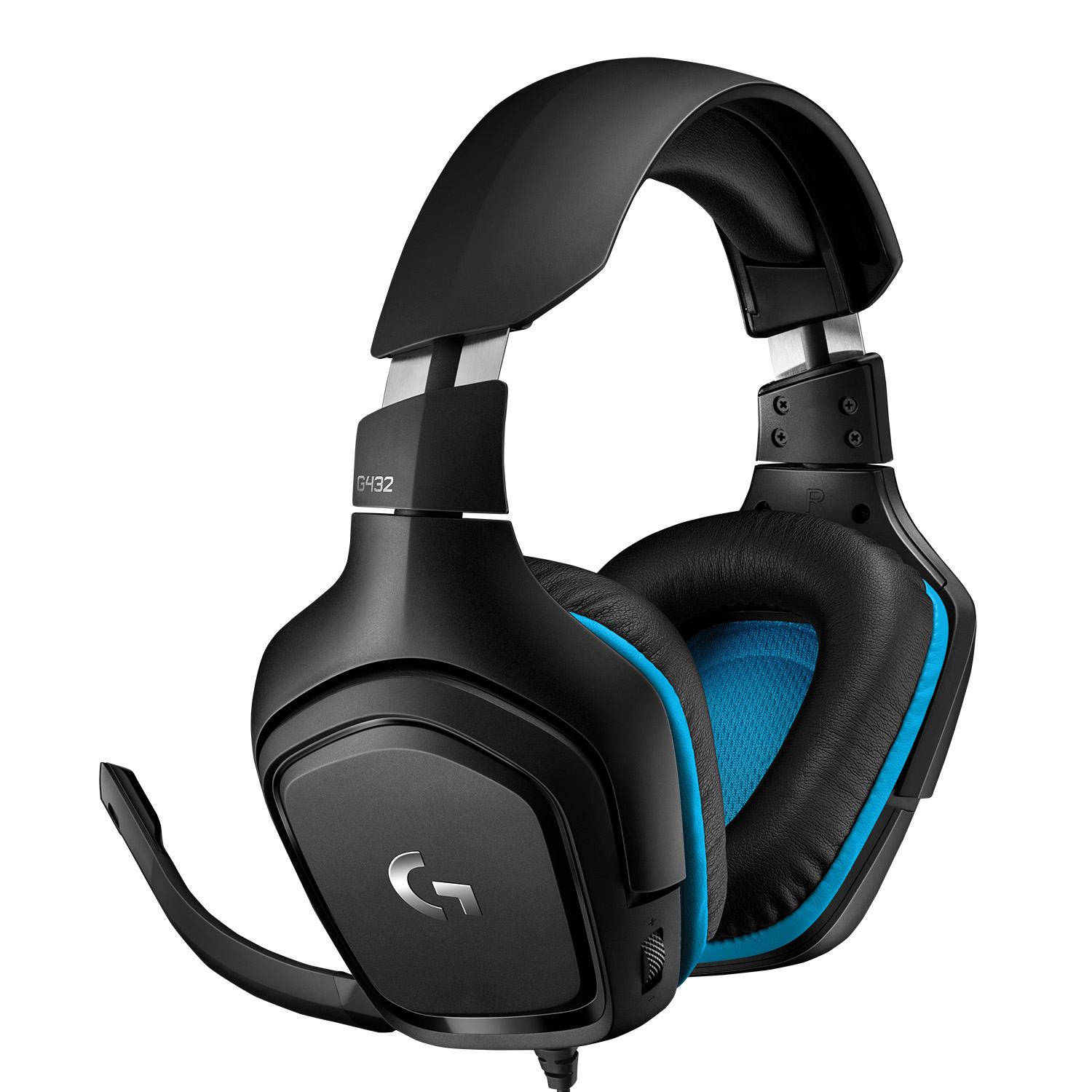 LOGITECH G G432 Slušalice sa mikrofonom Trake preko glave 3,5 mm konektor Crno, Plavo