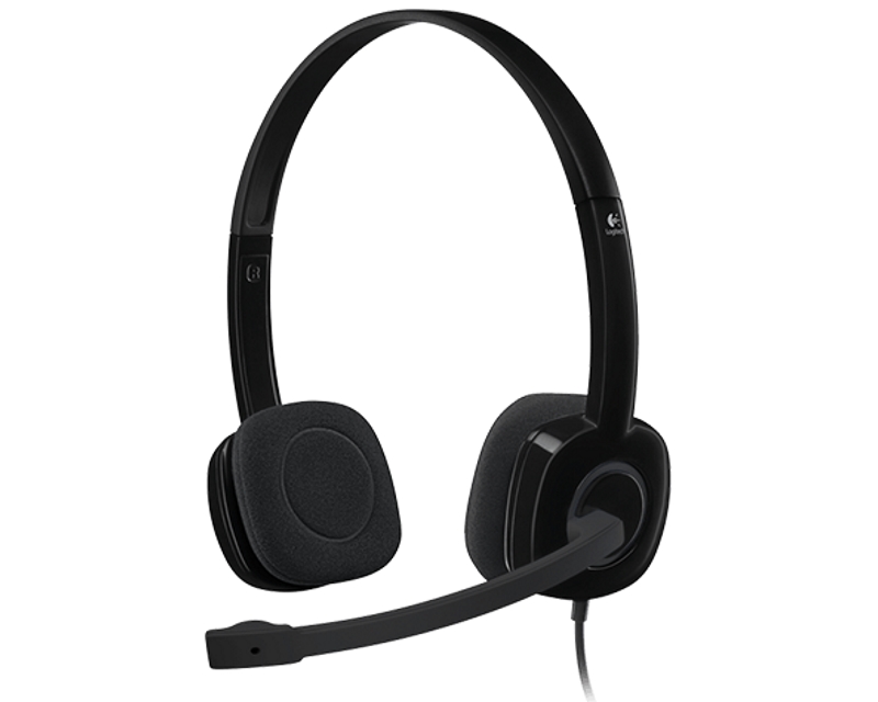 Logitech H151 slušalice, stereo, crne | Ananas