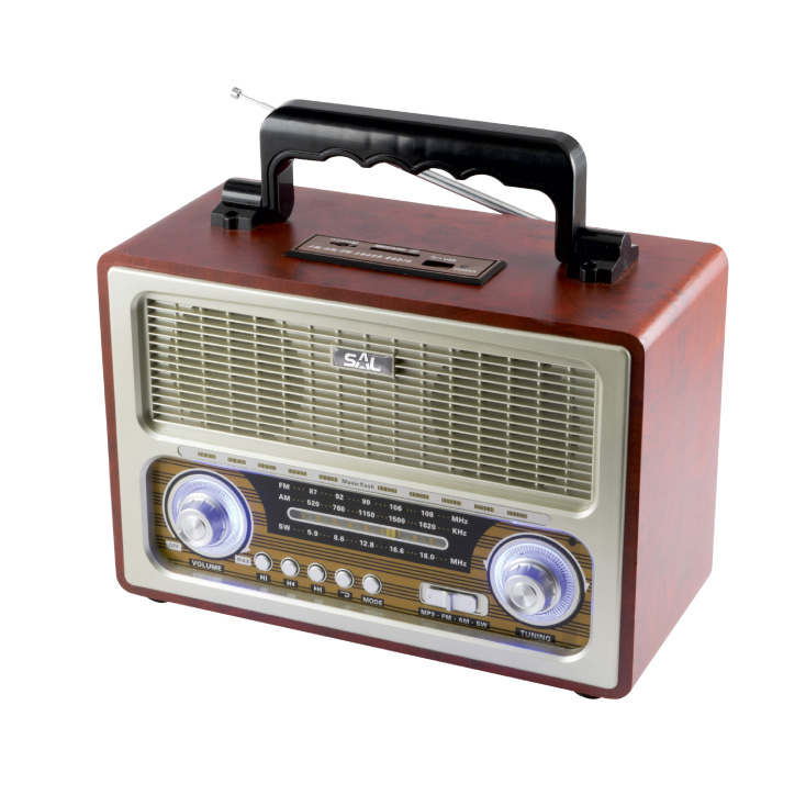 SAL Prijenosni retro radio prijemnik RRT3B