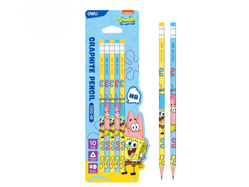 Deli set grafitnih olovaka SpongeBob EC032-HB, 10 komada