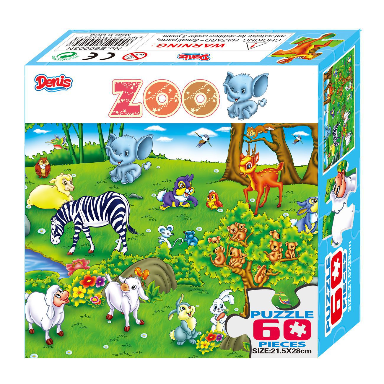 DENIS Puzzle Zoo 60/1