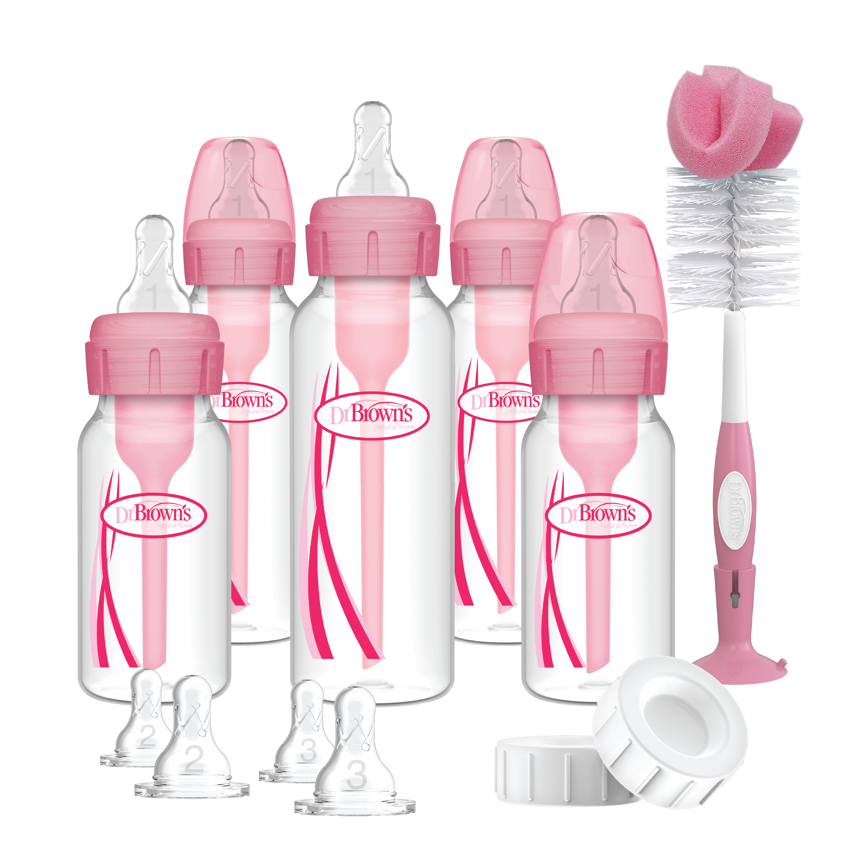 Dr. Brown's Set sa standardnim flašicama Options+, Roze